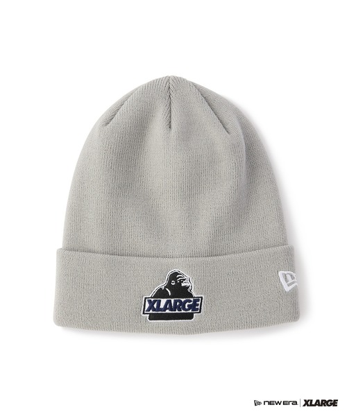 NEW ERA(ニューエラ)の「XLARGE×NEW ERA SLANTED OG CUFF BEANIE(ニットキャップ/ビーニー・メンズ・ネイビー/グレー/ブラック/グリーン・ONE SIZE)」の2枚目の写真