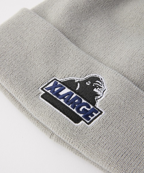 NEW ERA(ニューエラ)の「XLARGE×NEW ERA SLANTED OG CUFF BEANIE(ニットキャップ/ビーニー・メンズ・ネイビー/グレー/ブラック/グリーン・ONE SIZE)」の12枚目の写真