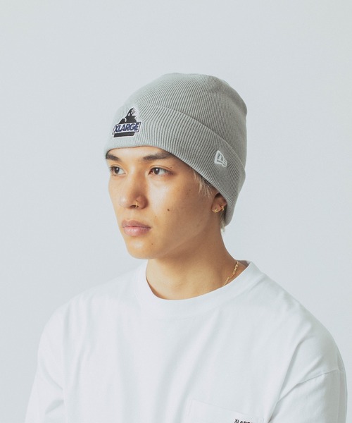 NEW ERA(ニューエラ)の「XLARGE×NEW ERA SLANTED OG CUFF BEANIE(ニットキャップ/ビーニー・メンズ・ネイビー/グレー/ブラック/グリーン・ONE SIZE)」の9枚目の写真