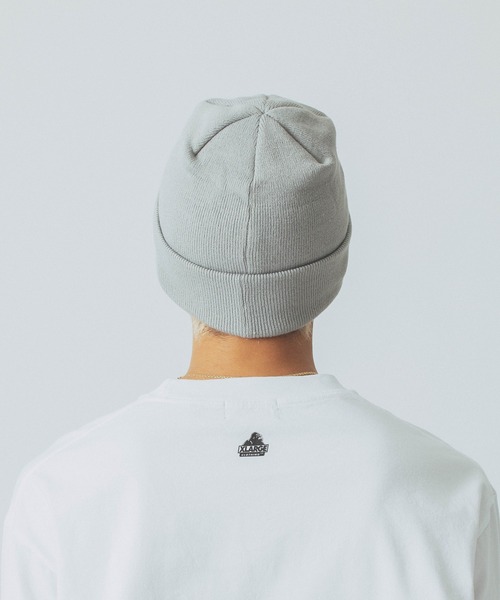 NEW ERA(ニューエラ)の「XLARGE×NEW ERA SLANTED OG CUFF BEANIE(ニットキャップ/ビーニー・メンズ・ネイビー/グレー/ブラック/グリーン・ONE SIZE)」の11枚目の写真