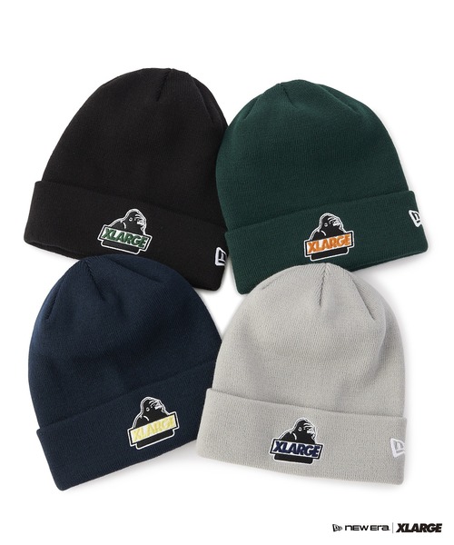NEW ERA(ニューエラ)の「XLARGE×NEW ERA SLANTED OG CUFF BEANIE(ニットキャップ/ビーニー・メンズ・ネイビー/グレー/ブラック/グリーン・ONE SIZE)」の14枚目の写真