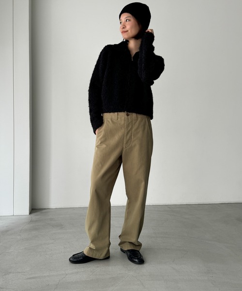 CANAL JEAN(キャナルジーン)の「choice_cnl 裾ボタンチノパンツ(チノパンツ・レディース・ベージュ・SMALL/MEDIUM/LARGE/X-LARGE)」の5枚目の写真