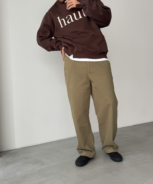 CANAL JEAN(キャナルジーン)の「choice_cnl 裾ボタンチノパンツ(チノパンツ・レディース・ベージュ・SMALL/MEDIUM/LARGE/X-LARGE)」の6枚目の写真