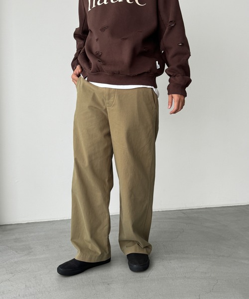 CANAL JEAN(キャナルジーン)の「choice_cnl 裾ボタンチノパンツ(チノパンツ・レディース・ベージュ・SMALL/MEDIUM/LARGE/X-LARGE)」の7枚目の写真