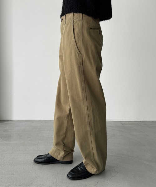 CANAL JEAN(キャナルジーン)の「choice_cnl 裾ボタンチノパンツ(チノパンツ・レディース・ベージュ・SMALL/MEDIUM/LARGE/X-LARGE)」の9枚目の写真