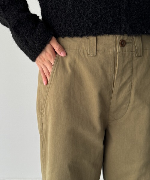 CANAL JEAN(キャナルジーン)の「choice_cnl 裾ボタンチノパンツ(チノパンツ・レディース・ベージュ・SMALL/MEDIUM/LARGE/X-LARGE)」の11枚目の写真