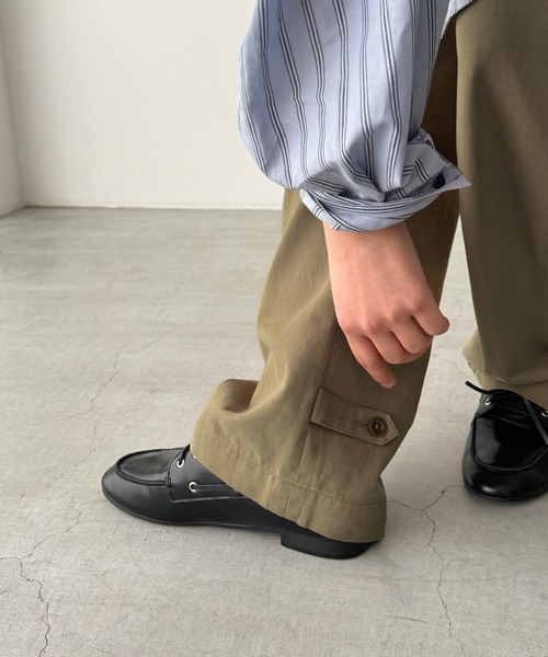 CANAL JEAN(キャナルジーン)の「choice_cnl 裾ボタンチノパンツ(チノパンツ・レディース・ベージュ・SMALL/MEDIUM/LARGE/X-LARGE)」の18枚目の写真