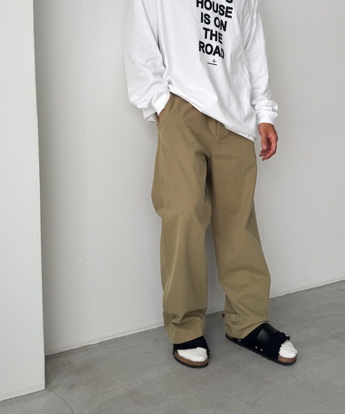 CANAL JEAN(キャナルジーン)の「choice_cnl 裾ボタンチノパンツ(チノパンツ・レディース・ベージュ・SMALL/MEDIUM/LARGE/X-LARGE)」の21枚目の写真