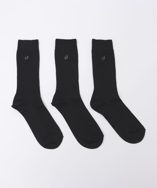 SHIPS（シップス）の「【WEB限定】SHIPS:〈抗菌・防臭〉ワンポイントロゴ ビジネスカジュアル ソックス（3足セット）（ソックス/靴下・メンズ・その他1/ライトグレー/ブラック/チャコールグレー・ONE SIZE）」の2枚目の写真