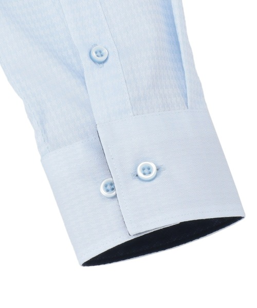 TOKYO SHIRTS（トウキョウシャツ）の「形態安定ノーアイロン ワイド 長袖ビジネスワイシャツ（ビジネスシャツ・レディース・ブルー・XL/LL/S/M/L）」の2枚目の写真