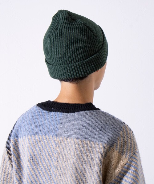 GLOSTER(グロスター)の「【GLOSTER/グロスター】フレンチブルドッグ刺繍 ニットワッチ ニット帽(ニットキャップ/ビーニー・メンズ・ブラック/ライトグレー/インディゴブルー/グリーン・FREE)」の15枚目の写真