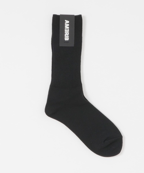 SENSE OF PLACE by URBAN RESEARCH（センスオブプレイスバイアーバンリサーチ）の「AMERIB　AMERIB RIBSOX（ソックス/靴下・メンズ・オフホワイト/ブラック・ONE）」の3枚目の写真