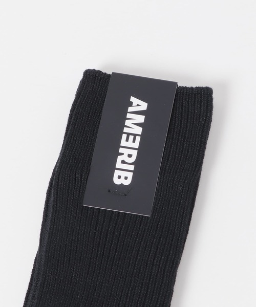 SENSE OF PLACE by URBAN RESEARCH（センスオブプレイスバイアーバンリサーチ）の「AMERIB　AMERIB RIBSOX（ソックス/靴下・メンズ・オフホワイト/ブラック・ONE）」の6枚目の写真