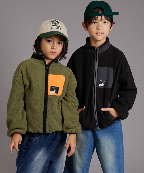 PAIRMANON STREET(ペアマノンストリート)の「【PAIRMANON STREET】アソート マイクロフリース 総柄 クレイジー 配色 ジャケット(その他アウター・キッズ・ライトグリーン/ベージュ系その他/グリーン系その他/カーキ/ブラック/グレイッシュベージュ/ブラック系その他・90/120/150/100/140/110/130/160)」の14枚目の写真