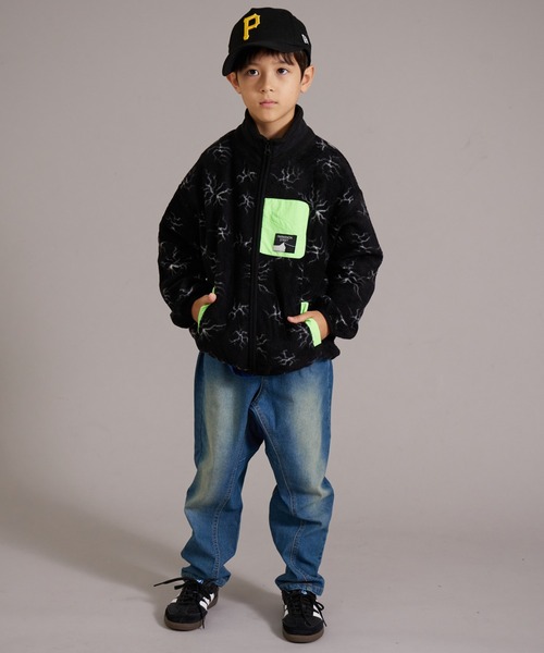 PAIRMANON STREET(ペアマノンストリート)の「【PAIRMANON STREET】アソート マイクロフリース 総柄 クレイジー 配色 ジャケット(その他アウター・キッズ・ライトグリーン/ベージュ系その他/グリーン系その他/カーキ/ブラック/グレイッシュベージュ/ブラック系その他・90/120/150/100/140/110/130/160)」の15枚目の写真