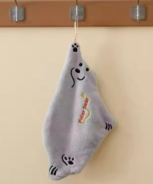 Port（ポート）の「【 antique andico / アンティーク アンディコ 】 2カラー ホッキョクグマ ループタオル / インテリア キッチン タオル #（タオル・レディース・グレー/ホワイト・FREE）」の5枚目の写真