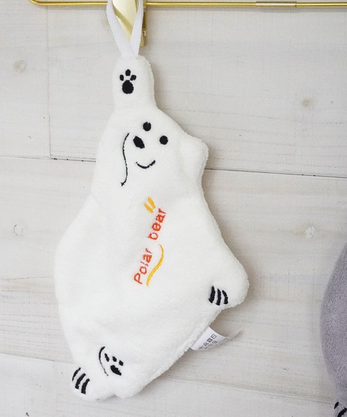 Port（ポート）の「【 antique andico / アンティーク アンディコ 】 2カラー ホッキョクグマ ループタオル / インテリア キッチン タオル #（タオル・レディース・グレー/ホワイト・FREE）」の10枚目の写真