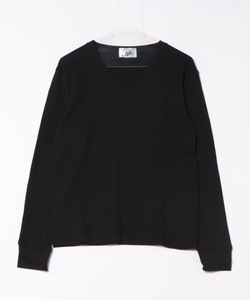 ARCHIVER(アーカイバ)の「【RDS】Vネックワッフルカットソー(Tシャツ/カットソー・レディース・ブラック/カーキ/グレー/ホワイト/ネイビー/ベージュ/ライトピンク・LARGE/X-LARGE/MEDIUM)」の15枚目の写真