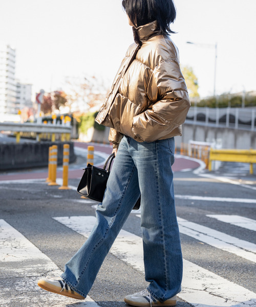 VENCEEXCHANGE（ヴァンスエクスチェンジ）の「メタリック中綿ショートジャケット（ダウンジャケット/コート・レディース・シルバー系/クリーム・FREE）」の10枚目の写真