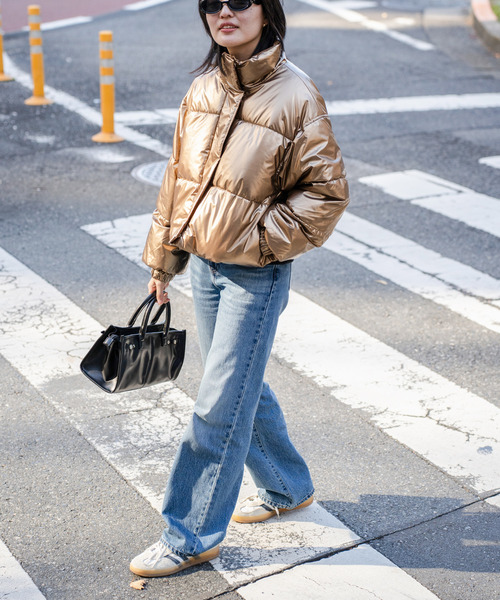 VENCEEXCHANGE（ヴァンスエクスチェンジ）の「メタリック中綿ショートジャケット（ダウンジャケット/コート・レディース・シルバー系/クリーム・FREE）」の12枚目の写真