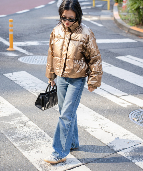 VENCEEXCHANGE（ヴァンスエクスチェンジ）の「メタリック中綿ショートジャケット（ダウンジャケット/コート・レディース・シルバー系/クリーム・FREE）」の13枚目の写真