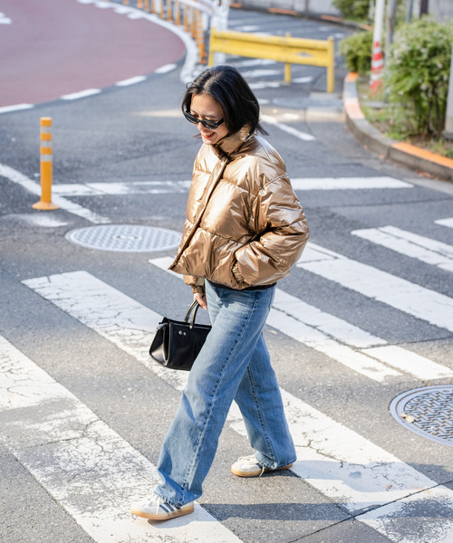 VENCEEXCHANGE（ヴァンスエクスチェンジ）の「メタリック中綿ショートジャケット（ダウンジャケット/コート・レディース・シルバー系/クリーム・FREE）」の14枚目の写真