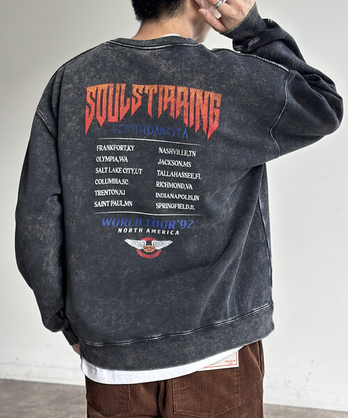 CPCM（シーピーシーエム）の「パウダー加工裏起毛スウェット（Tシャツ/カットソー・メンズ・グレー系その他2/ブラック系その他2/グレー系その他/ブラック/グレー/ブラック系その他・MEDIUM/LARGE）」の20枚目の写真