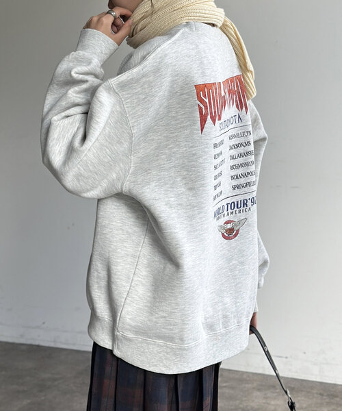 CPCM（シーピーシーエム）の「パウダー加工裏起毛スウェット（Tシャツ/カットソー・メンズ・グレー系その他2/ブラック系その他2/グレー系その他/ブラック/グレー/ブラック系その他・MEDIUM/LARGE）」の14枚目の写真