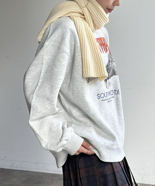 CPCM（シーピーシーエム）の「パウダー加工裏起毛スウェット（Tシャツ/カットソー・メンズ・グレー系その他2/ブラック系その他2/グレー系その他/ブラック/グレー/ブラック系その他・MEDIUM/LARGE）」の16枚目の写真