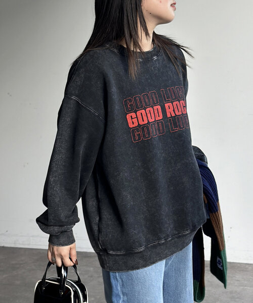 CPCM（シーピーシーエム）の「パウダー加工裏起毛スウェット（Tシャツ/カットソー・メンズ・グレー系その他2/ブラック系その他2/グレー系その他/ブラック/グレー/ブラック系その他・MEDIUM/LARGE）」の19枚目の写真