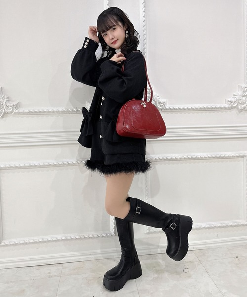 couture BY ROJITA（クチュールバイロジータ）の「ビジュリボンボストンバッグ（ボストンバッグ・レディース・レッド/アイボリー/ブラック・FREE）」の16枚目の写真