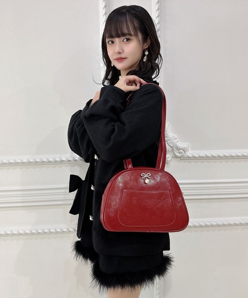 couture BY ROJITA（クチュールバイロジータ）の「ビジュリボンボストンバッグ（ボストンバッグ・レディース・レッド/アイボリー/ブラック・FREE）」の17枚目の写真