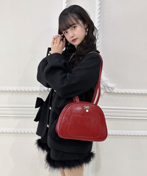 couture BY ROJITA（クチュールバイロジータ）の「ビジュリボンボストンバッグ（ボストンバッグ・レディース・レッド/アイボリー/ブラック・FREE）」の18枚目の写真