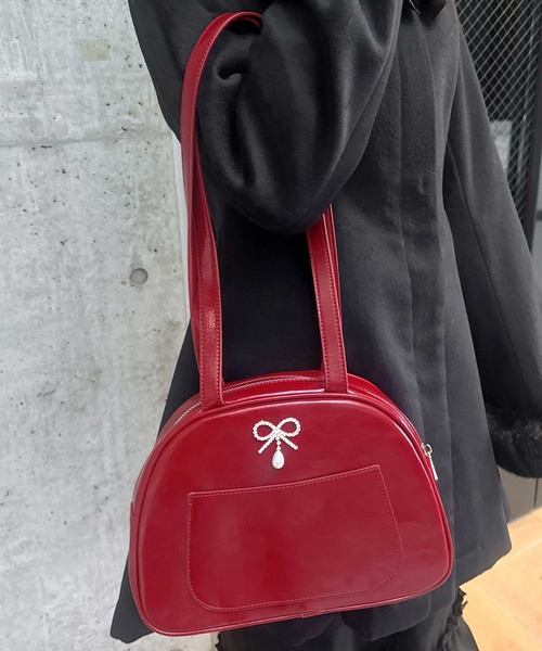 couture BY ROJITA（クチュールバイロジータ）の「ビジュリボンボストンバッグ（ボストンバッグ・レディース・レッド/アイボリー/ブラック・FREE）」の13枚目の写真