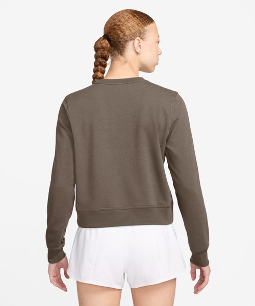 NIKE（ナイキ）の「ナイキ NIKE ナイキ  ワン DF LBR L/S クルー（スウェット・レディース・ブラック/ブラウン/スモークピンク・S/M/L/XL）」の4枚目の写真