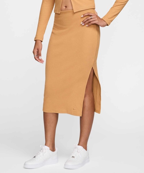 ★NIKE★W NSW CHILL KNIT SLIM RIBBED ミディスカート★追跡可 ☆NIKE☆W NSW CHILL KNIT SLIM RIBBED ミディスカート☆追跡可