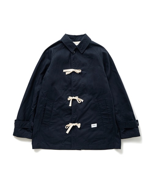 BEDWIN & THE HEARTBREAKERS(ベドウィン アンド ザ ハートブレイカーズ)の「SHORT LENGTH COAT "GENE"(ステンカラーコート・メンズ・ネイビー/イエロー・X-LARGE/LARGE/MEDIUM)」の3枚目の写真