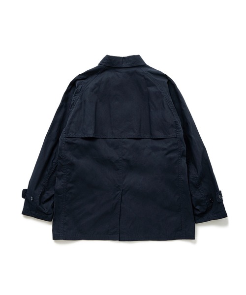BEDWIN & THE HEARTBREAKERS(ベドウィン アンド ザ ハートブレイカーズ)の「SHORT LENGTH COAT "GENE"(ステンカラーコート・メンズ・ネイビー/イエロー・X-LARGE/LARGE/MEDIUM)」の5枚目の写真