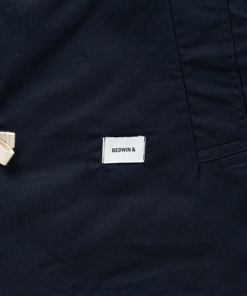 BEDWIN & THE HEARTBREAKERS(ベドウィン アンド ザ ハートブレイカーズ)の「SHORT LENGTH COAT "GENE"(ステンカラーコート・メンズ・ネイビー/イエロー・X-LARGE/LARGE/MEDIUM)」の7枚目の写真