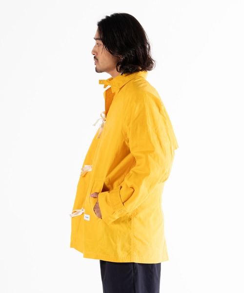 BEDWIN & THE HEARTBREAKERS(ベドウィン アンド ザ ハートブレイカーズ)の「SHORT LENGTH COAT "GENE"(ステンカラーコート・メンズ・ネイビー/イエロー・X-LARGE/LARGE/MEDIUM)」の12枚目の写真