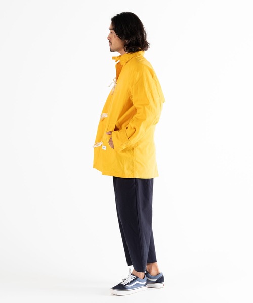 BEDWIN & THE HEARTBREAKERS(ベドウィン アンド ザ ハートブレイカーズ)の「SHORT LENGTH COAT "GENE"(ステンカラーコート・メンズ・ネイビー/イエロー・X-LARGE/LARGE/MEDIUM)」の18枚目の写真