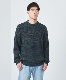 green label relaxing（グリーンレーベルリラクシング）の「カスリ モヘヤ クルーネック ニット（ニット/セーター・メンズ）」