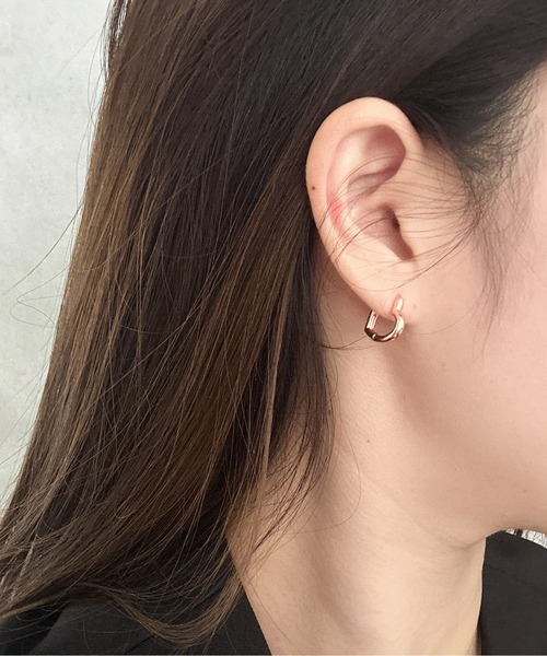 Burner(バーナー)の「【OKUOKU 0909】ハートフープ ピアス 両耳用 oku-pierce-617908512016-5 N【RBTS】(ピアス(両耳用)・レディース・シルバー/ゴールド/ピンクゴールド・FREE)」の3枚目の写真