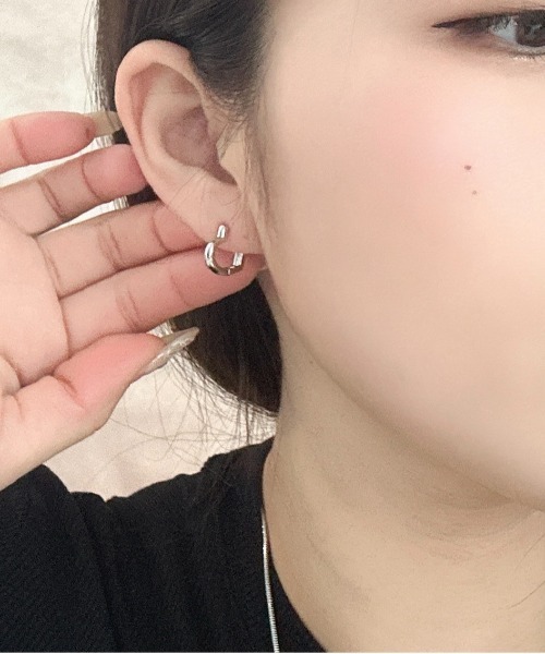 Burner(バーナー)の「【OKUOKU 0909】ハートフープ ピアス 両耳用 oku-pierce-617908512016-5 N【RBTS】(ピアス(両耳用)・レディース・シルバー/ゴールド/ピンクゴールド・FREE)」の1枚目の写真