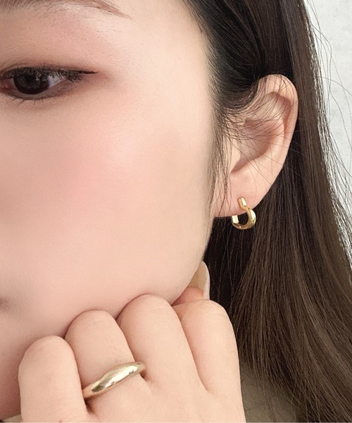 Burner(バーナー)の「【OKUOKU 0909】ハートフープ ピアス 両耳用 oku-pierce-617908512016-5 N【RBTS】(ピアス(両耳用)・レディース・シルバー/ゴールド/ピンクゴールド・FREE)」の2枚目の写真