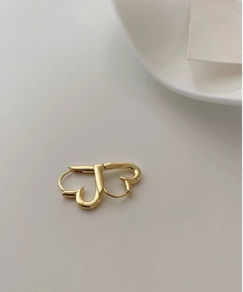 Burner(バーナー)の「【OKUOKU 0909】ハートフープ ピアス 両耳用 oku-pierce-617908512016-5 N【RBTS】(ピアス(両耳用)・レディース・シルバー/ゴールド/ピンクゴールド・FREE)」の7枚目の写真
