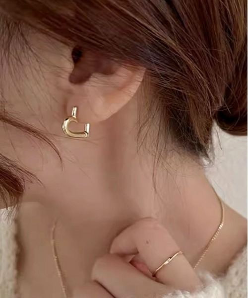 Burner(バーナー)の「【OKUOKU 0909】ハートフープ ピアス 両耳用 oku-pierce-617908512016-5 N【RBTS】(ピアス(両耳用)・レディース・シルバー/ゴールド/ピンクゴールド・FREE)」の6枚目の写真