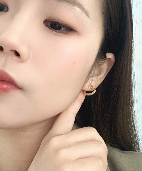 Burner(バーナー)の「【OKUOKU 0909】ハートフープ ピアス 両耳用 oku-pierce-617908512016-5 N【RBTS】(ピアス(両耳用)・レディース・シルバー/ゴールド/ピンクゴールド・FREE)」の15枚目の写真