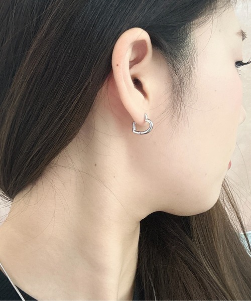 Burner(バーナー)の「【OKUOKU 0909】ハートフープ ピアス 両耳用 oku-pierce-617908512016-5 N【RBTS】(ピアス(両耳用)・レディース・シルバー/ゴールド/ピンクゴールド・FREE)」の13枚目の写真