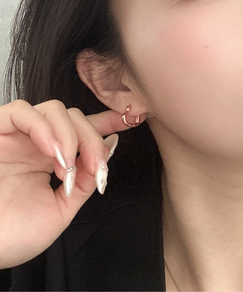 Burner(バーナー)の「【OKUOKU 0909】ハートフープ ピアス 両耳用 oku-pierce-617908512016-5 N【RBTS】(ピアス(両耳用)・レディース・シルバー/ゴールド/ピンクゴールド・FREE)」の21枚目の写真